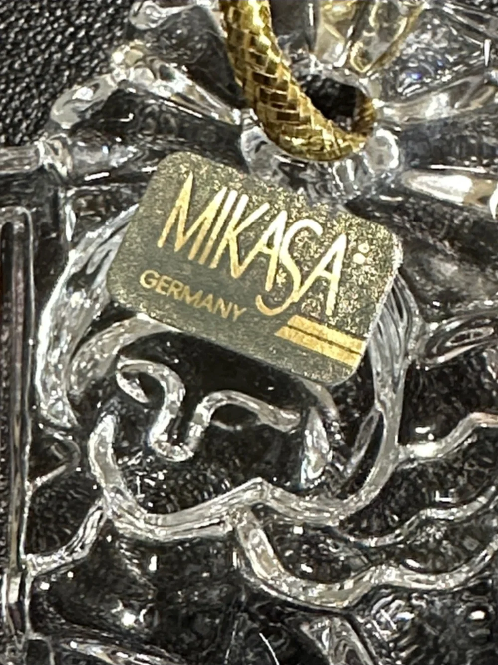 Mikasa Enchanted Christmas Angel Germany Crystal Hanging Ornament
